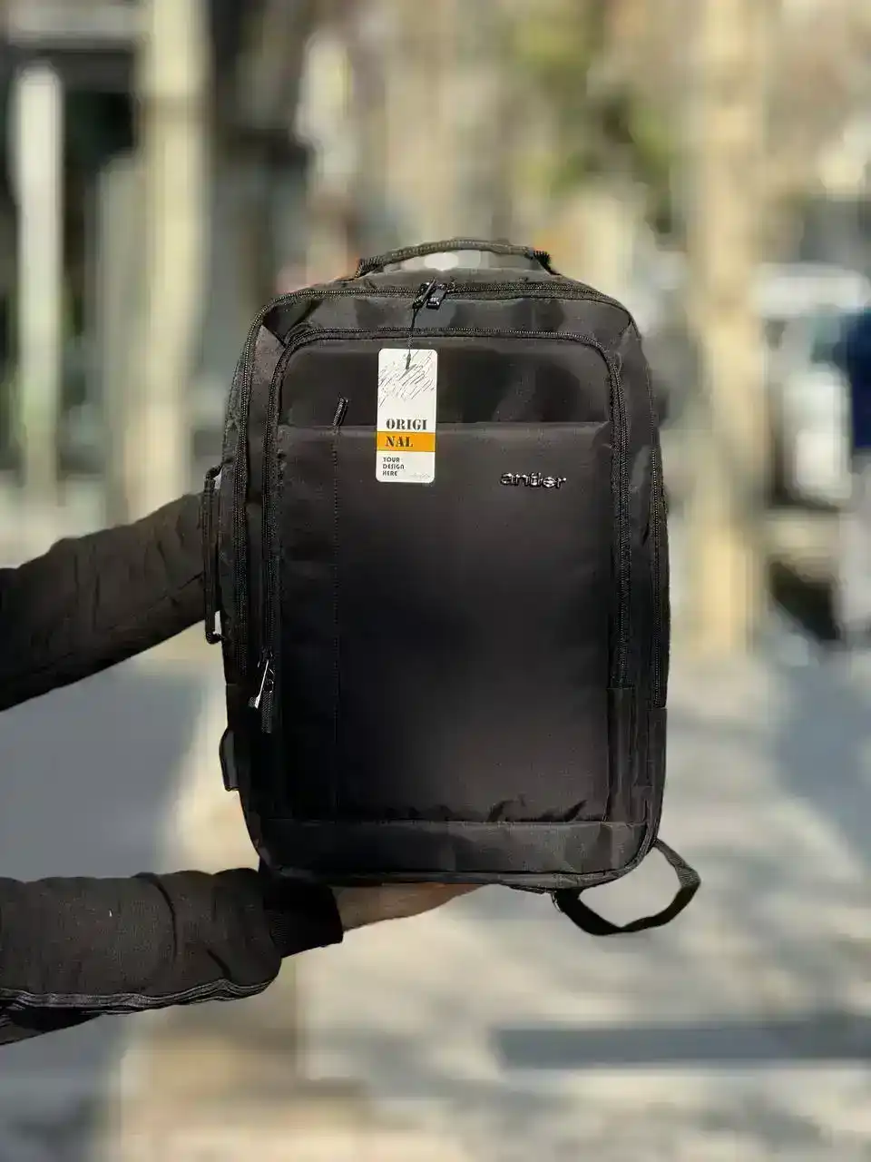 کوله پشتی آنتلر مدل 5713 مناسب برای لپ تاپ های تا سایز 17 اینچ