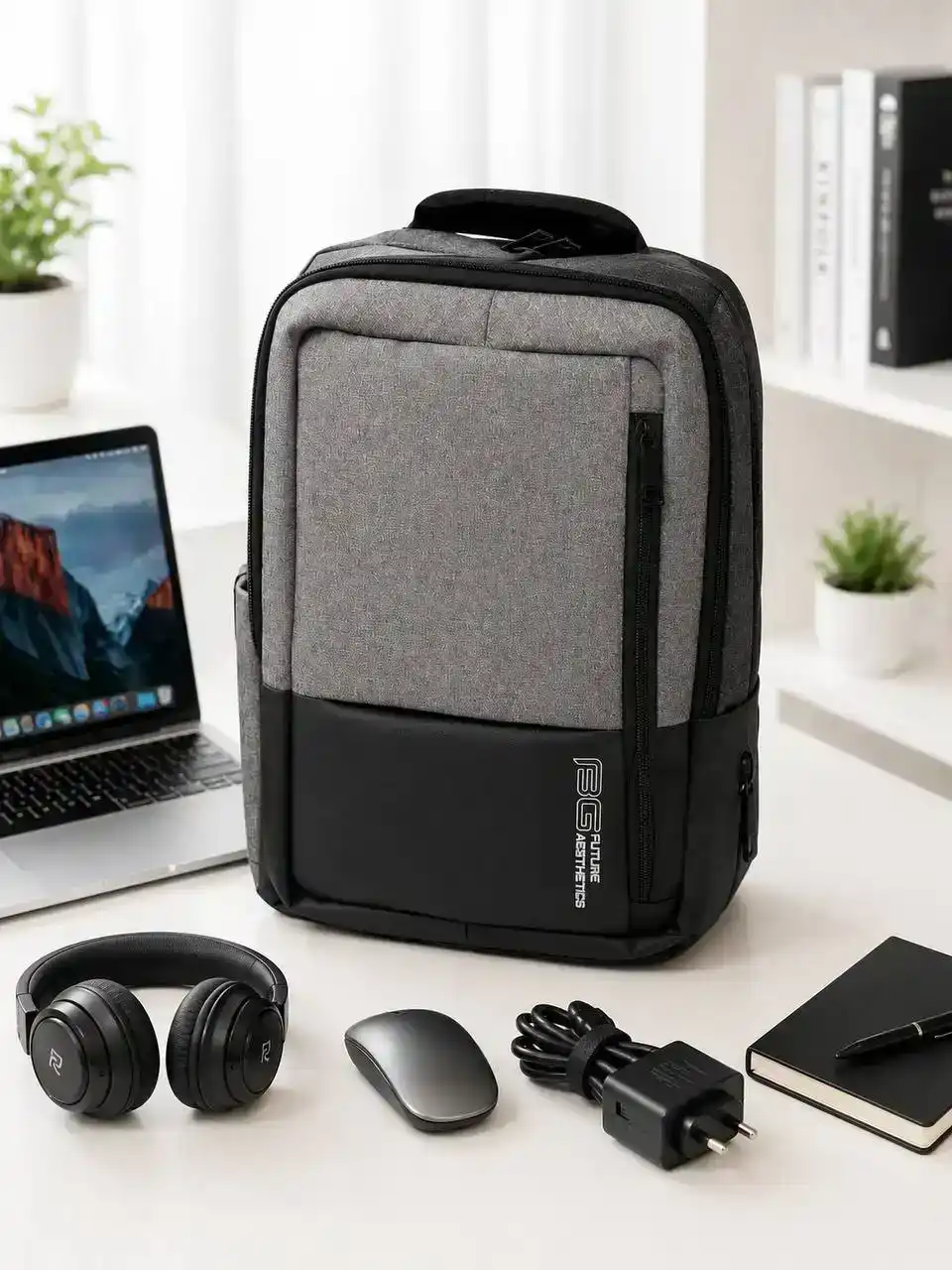 کوله پشتی بنج مدل BG02 دو رنگ مناسب برای لپ تاپ های 14 تا 15.6 اینچ