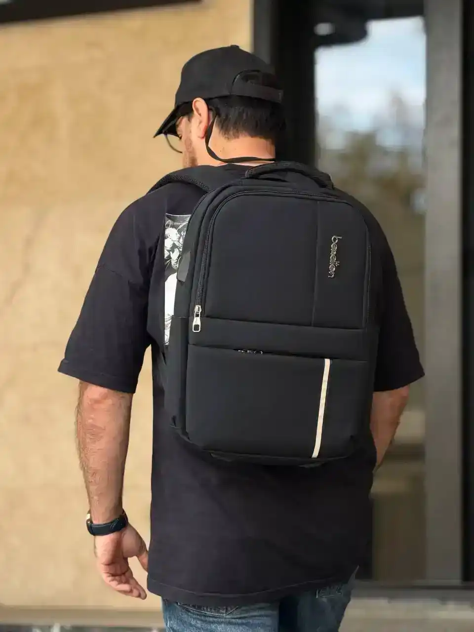 کوله پشتی بنتون مدل ۰۸۱۸ مناسب برای لپتاپ های تا سایز 16 اینچ