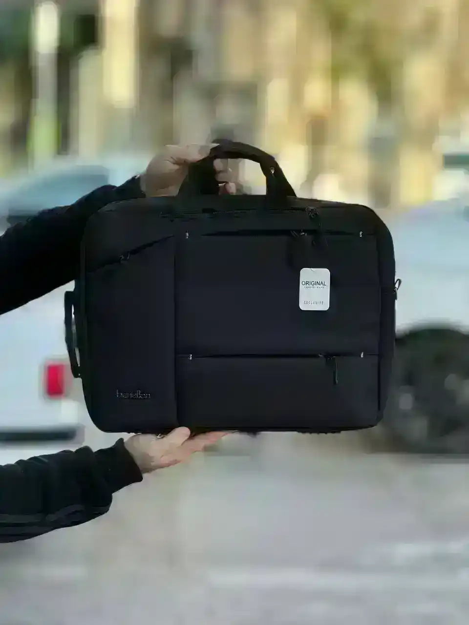 کیف سه کاره بنتون مدل 122 مناسب برای لپ تاپ های تا سایز 15.6 اینچ