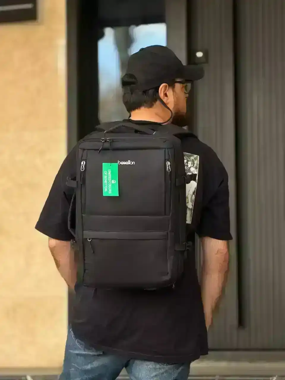 کوله پشتی بنتون مدل ۵۰۵۷ مناسب برای لپتاپ تا سایز 15.6 اینچ