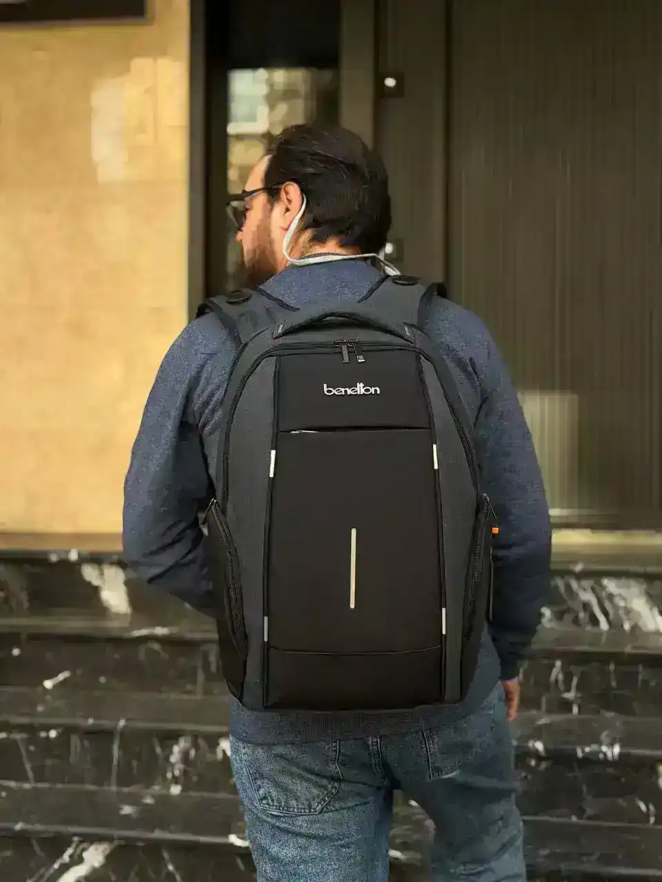 عکس کوله پشتی بنتون مدل LX500 مناسب برای لپ تاپ های تا سایز 17 اینچ