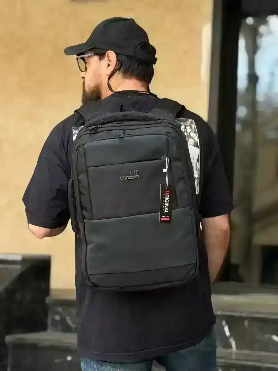 کوله پشتی condutti مدل 6067 مناسب برای لپتاپ تا سایز 15.6 اینچ